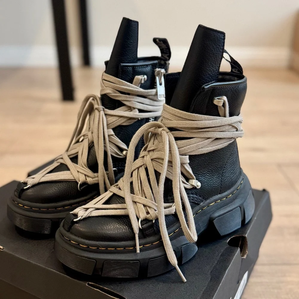 Dr. Martens x Rick Owens 1460 DMXL Megalace Boot - Picture 1 of 4